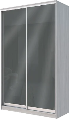 картинка 2-х дверный шкаф купе с цветной пленкой Темно-серый №073 2200 1500 420 от магазина КУПИ КУПЕ